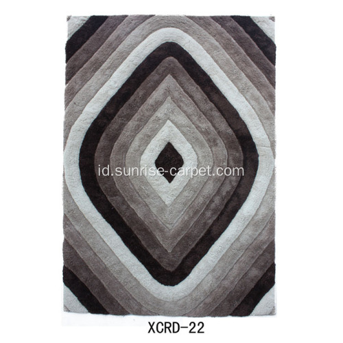 Karpet Microfiber dengan Pola 3D